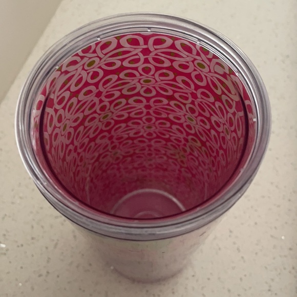 Lilly Pulitzer Travel Mug Pink Roses - Picture 4 of 4